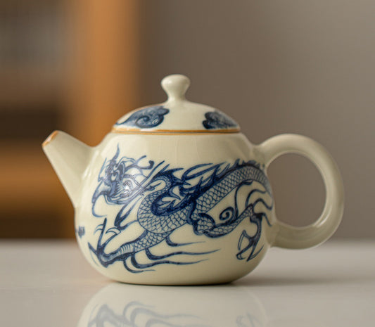 Ru Ware Ceramic Dragon Teapot