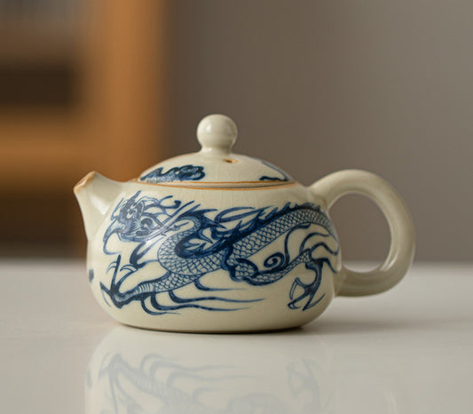 Ru Ware Ceramic Dragon Teapot