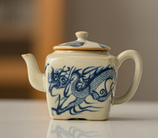 Ru Ware Ceramic Dragon Teapot