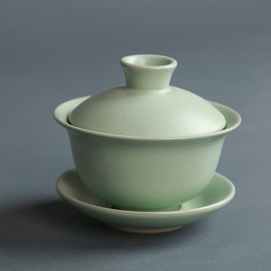 Ru Ware Celadon Ceramic Gaiwan