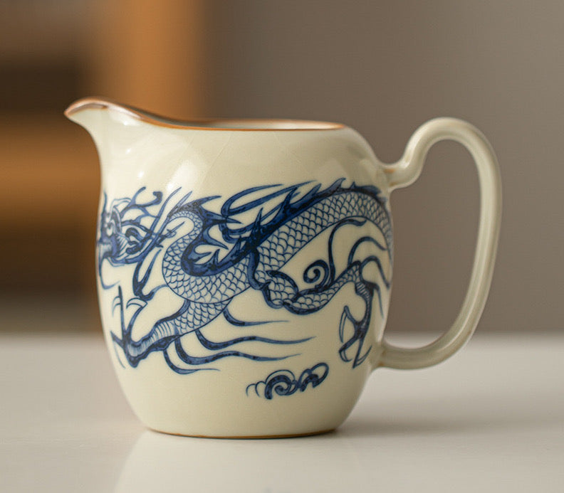 Ru Ware Ceramic Dragon Tea Pitcher